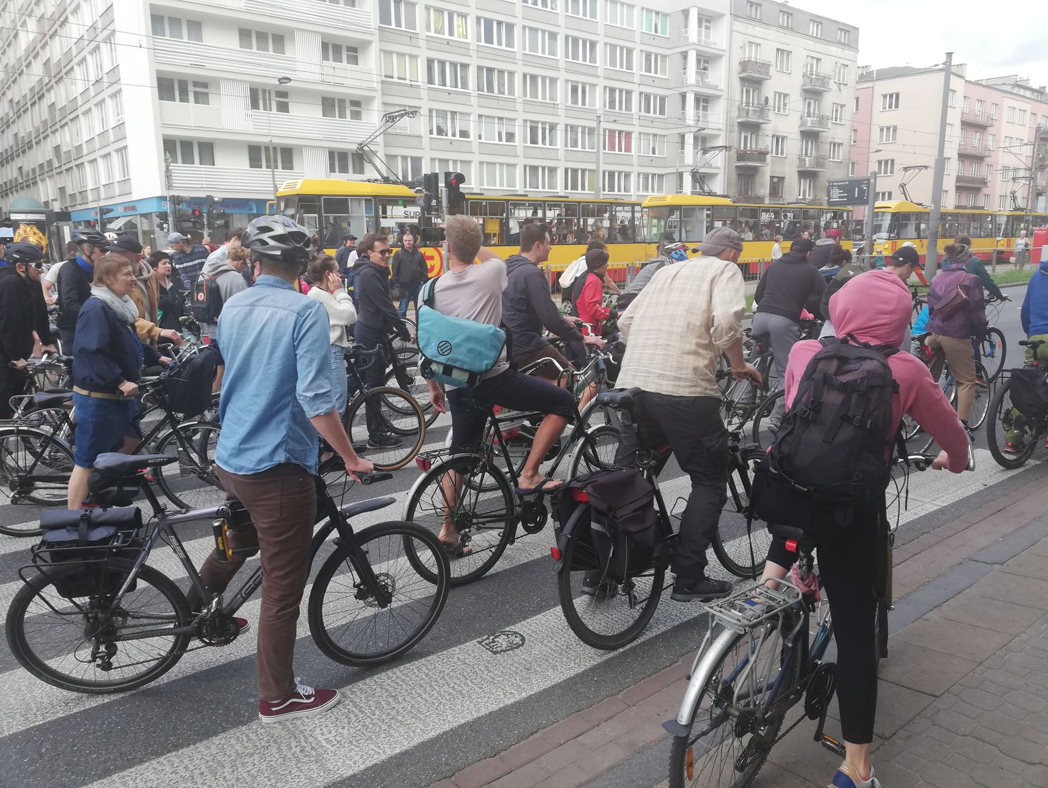 Masa Krytyczna Na Pu Awskiej W Warszawie Rowerem Piaseczno Centrum