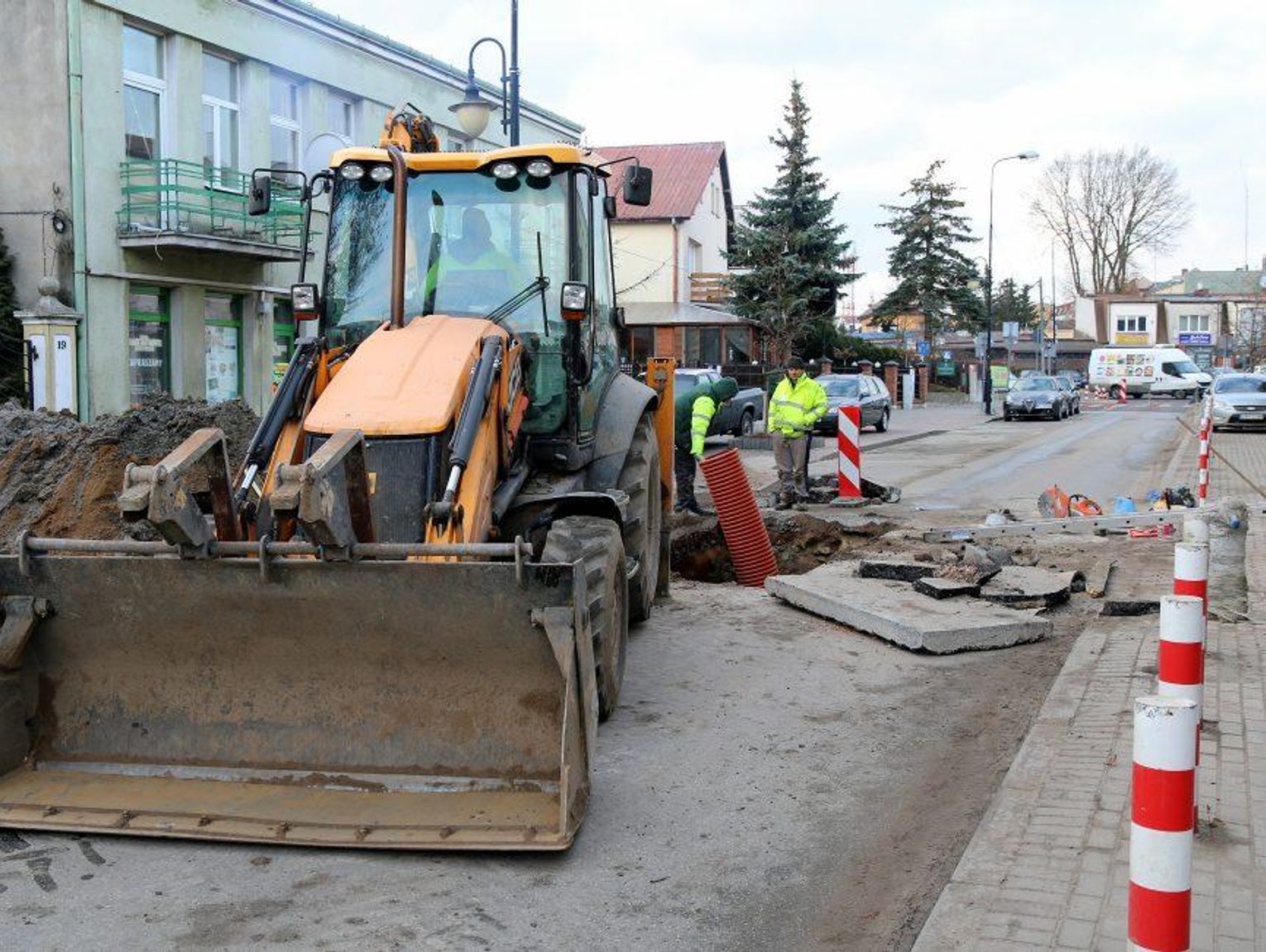 Uwaga Awaria Nieprzejezdna Ulica W Centrum Miasta