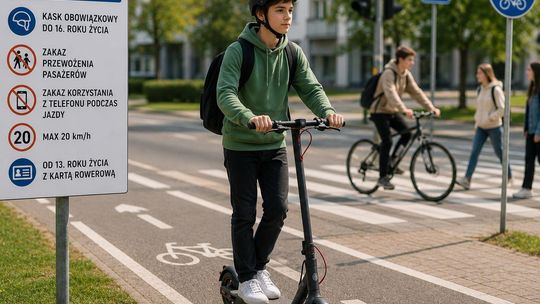 Nowe przepisy dla rowerzystów i użytkowników hulajnóg elektrycznych od czerwca