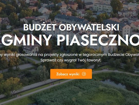 20 zwycięskich projektów Budżetu Obywatelskiego Gminy Piaseczno