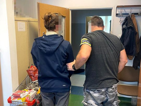 42-latek zatrzymany za kradzież wózka pełnego towaru