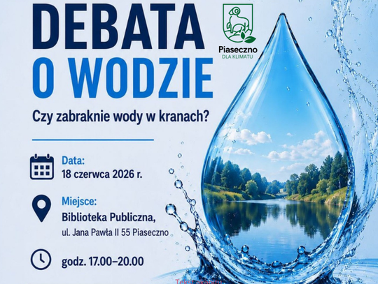 Debata o wodzie w Piasecznie: Czy zabraknie wody w kranach?
