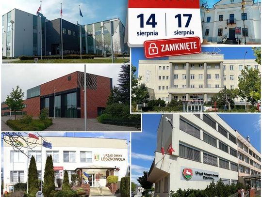 Długi weekend w urzędach. Sprawdź, gdzie nic nie załatwisz 14 i 17 sierpnia