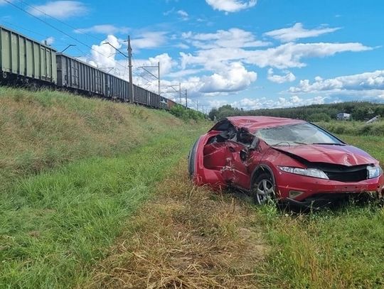 Gąski. O włos od tragedii na przejeździe kolejowym