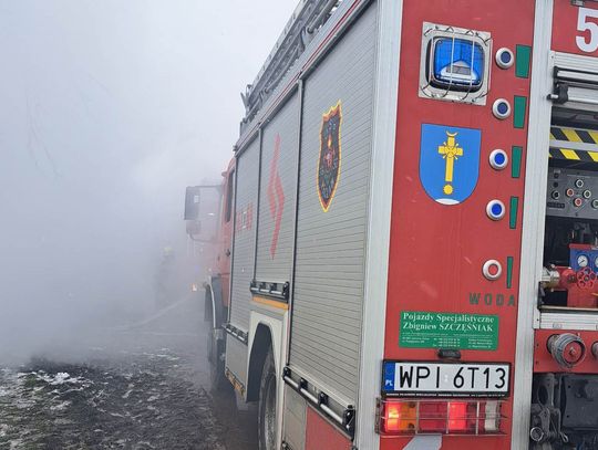 Gigantyczny pożar w Czaplinie. Budynek i maszyny płonęły jak pochodnia