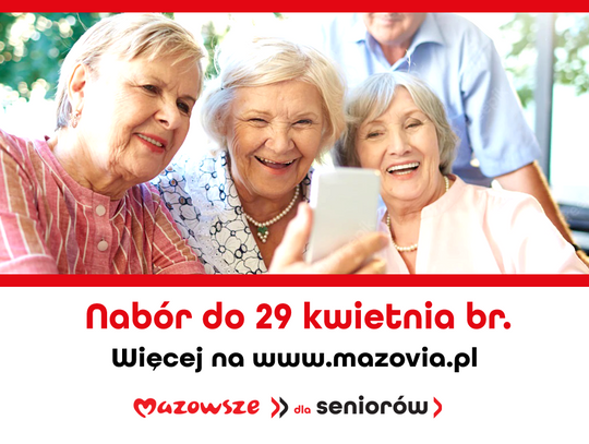 Kolejny program samorządu Mazowszu. Tym razem dla seniorów!