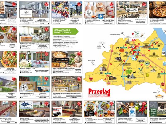 Mapa turystyczno-gastronomiczna powiatu piaseczyńskiego