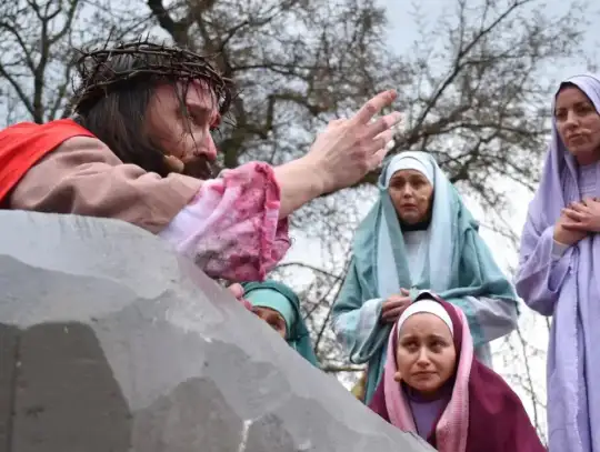 Misterium Męki Pańskiej na rynku