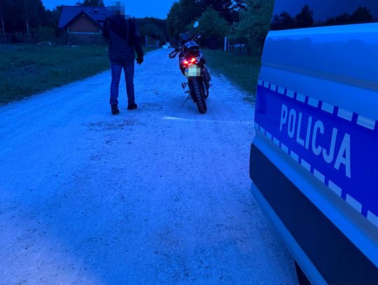 Motocyklista stracił prawko