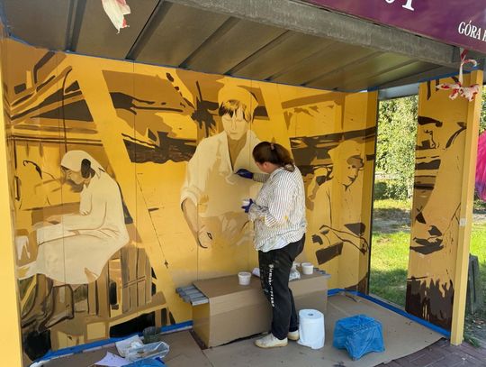 Mural przy dawnym Hortexie. Upamiętnią pracowników dawnego zakładu