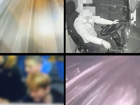 Niebezpieczna „zabawa” za kierownicą autobusu. Sprawa trafi do sądu [WIDEO]