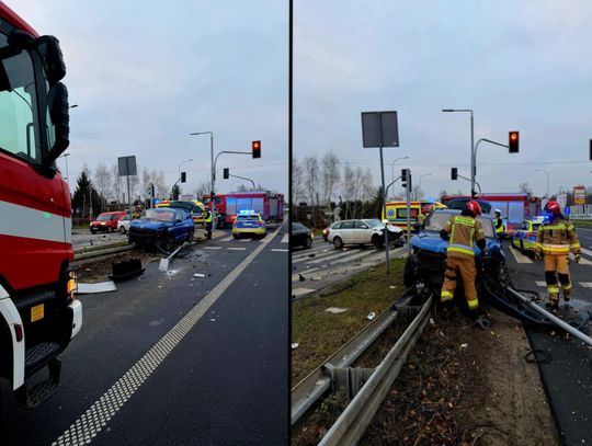 Niebezpieczne wymuszenie na czerwonym świetle w Stefanowie Niebezpieczne wymuszenie na czerwonym świetle w Stefanowie