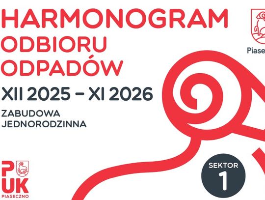 Nowy harmonogram odbioru odpadów od grudnia