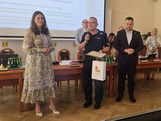 Podczas ostatniej sesji Rady Gminy nowy komendant został oficjalnie powitany