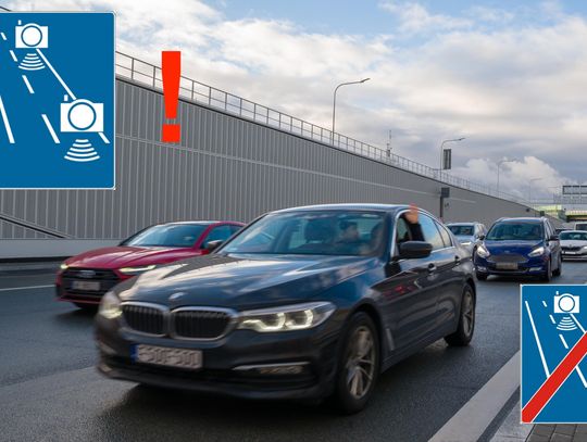 Nowy odcinkowy pomiar prędkości na S2. Kontrola na 10 km trasy Nowy odcinkowy pomiar prędkości na S2. Kontrola na 10 km trasy