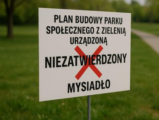 Park w Mysiadle wstrzymany. Mieszkańcy rozczarowani decyzją gminy