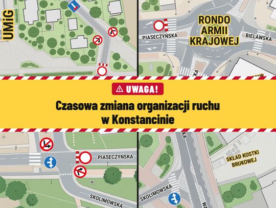 Piaseczyńska zostanie zamknięta. Zmiany tras autobusów w Konstancinie-Jeziornie