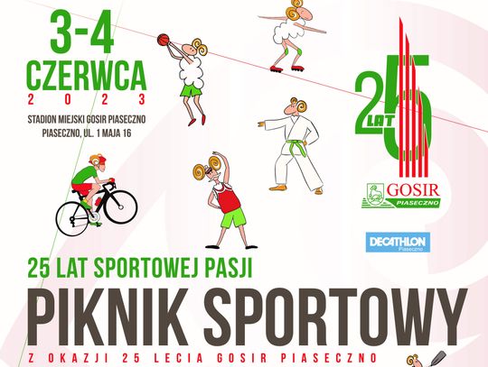 Piknik Sportowy z okazji 25-lecia GOSIR na Stadionie Miejskim w Piasecznie