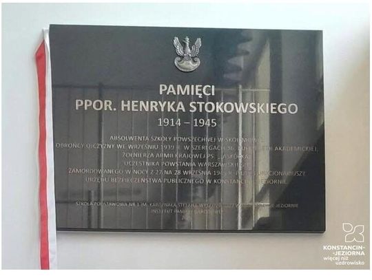 Po latach wrócił do swojej szkoły. „Jaskółka” upamiętniony w Konstancinie