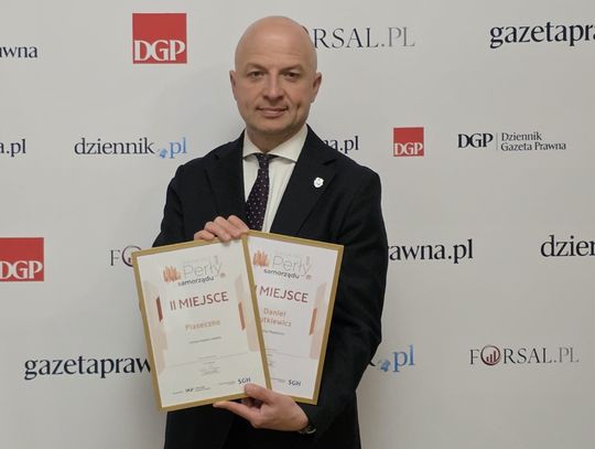 Podwójny sukces Piaseczna w rankingu Perły Samorządu 2026
