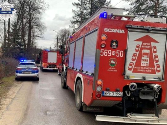 Pojechali do pożaru, znaleźli poszukiwanego