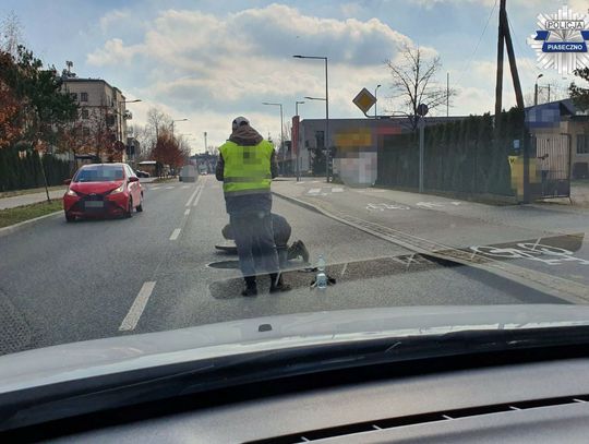 Policjanci skontrolowali zabezpieczenia prac drogowych