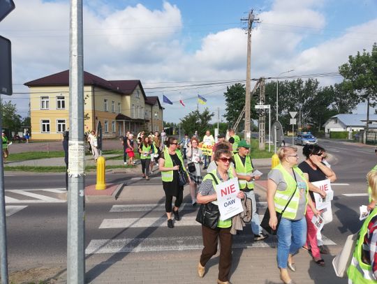 Protest przeciwko budowie CPK w Prażmowie