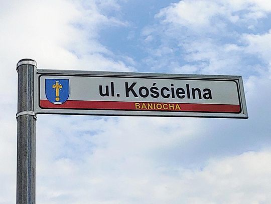 Przebudowa ulicy Kościelnej w Baniosze