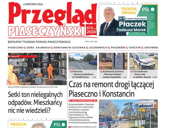 Przegląd Piaseczyński,wydanie 472,gazeta lokalna Piaseczno