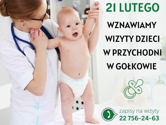 Przychodnia w Gołkowie wznawia realizację wizyt dzieci