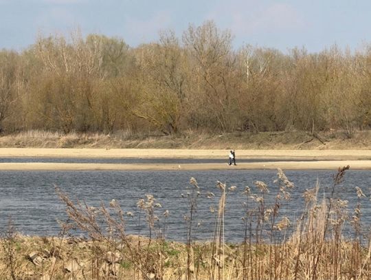 Ratownicy interweniowali nad Wisłą. Ostrzegają przed niebezpiecznymi łachami