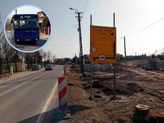 Remont drogi 683 i budowa ronda – zmiana trasy linii L25