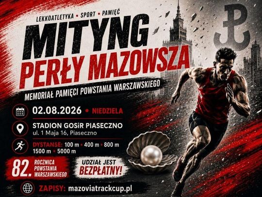 Sportowa rywalizacja i hołd dla powstańców. W Piasecznie odbędzie się Mityng Perły Mazowsza