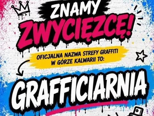 Strefa Graffiti w Górze Kalwarii ma nazwę. Mieszkańcy wybrali „Grafficiarnię”