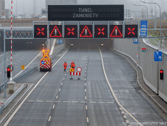 Tunelem pojedziemy już w poniedziałek. Ale maksymalnie z prędkością 80 km/h