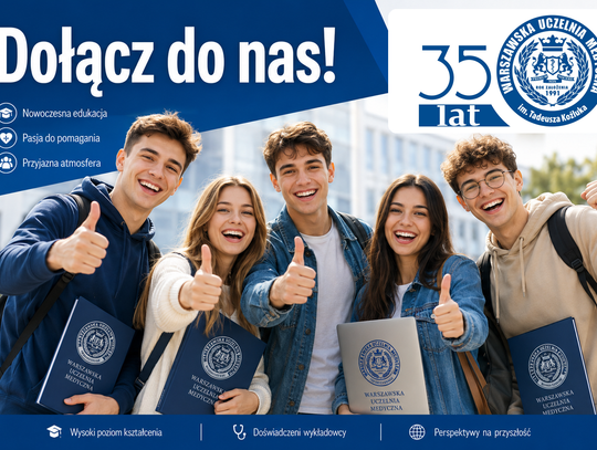 Wiedza, praktyka, profesjonalizm. Rekrutacja w Warszawskiej Uczelni Medycznej do końca września!