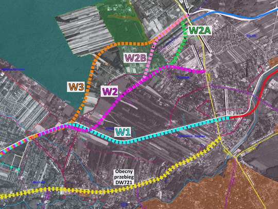 Większość mieszkańców wybiera obecny przebieg drogi DW721