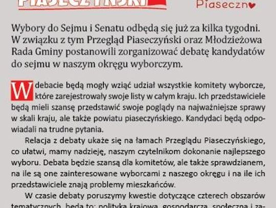 Wielka debata w Piasecznie