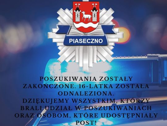 Zaginęła 16-letnia mieszkanka Lesznowoli [AKTUALIZACJA]