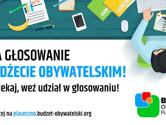 Zagłosuj na projekty Budżetu Obywatelskiego Gminy Piaseczno. Głosowanie już trwa!