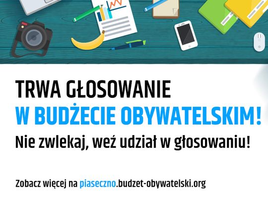 Zagłosuj na projekty zgłoszone do Budżetu Obywatelskiego