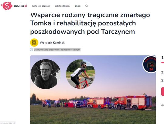 Zbiórka na rzecz ofiar wypadku w Przypkach