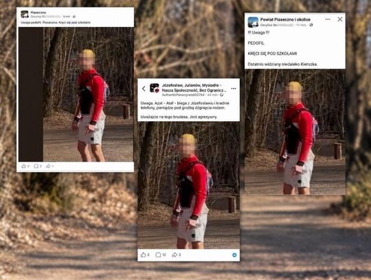 To samo zdjęcie mężczyzny pojawiło się w kilku lokalnych grupach z różnymi, niepotwierdzonymi oskarżeniami.