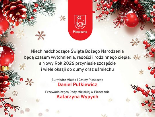 Życzenia świąteczne dla mieszkańców gminy Piaseczno