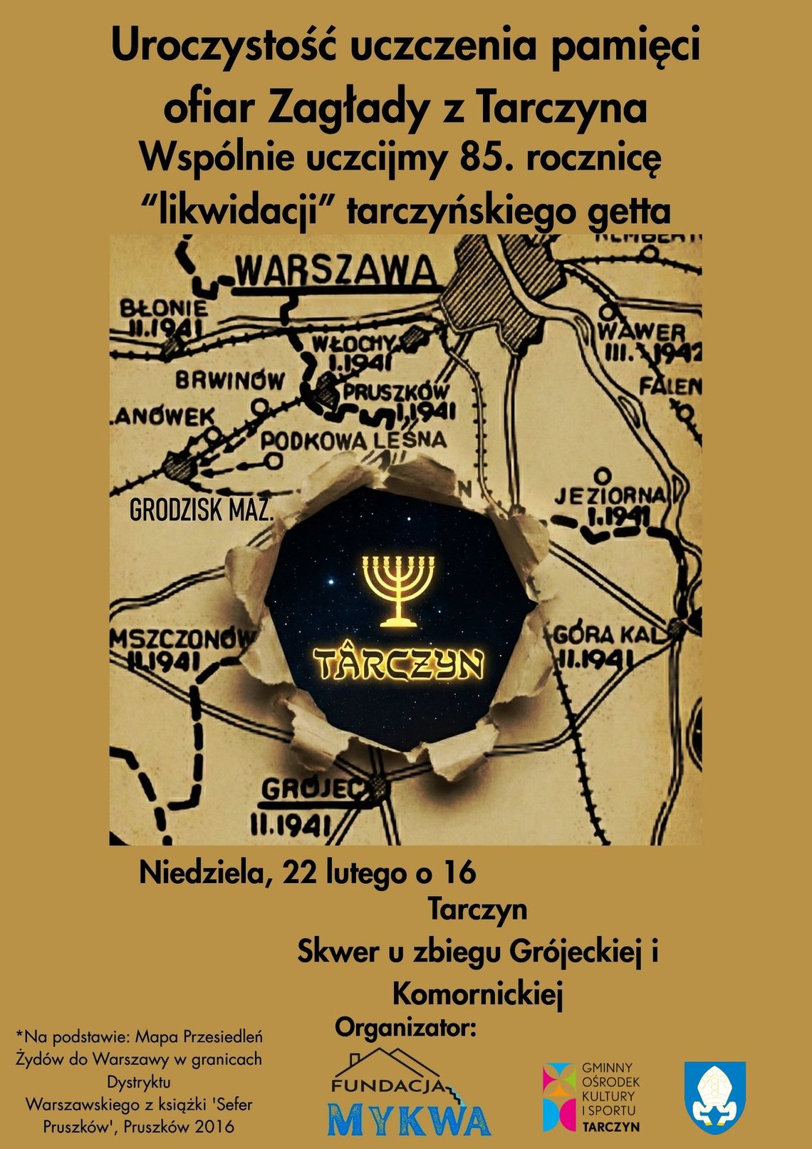 85. rocznica wywózki Żydów z Tarczyna 85. rocznica wywózki Żydów z Tarczyna