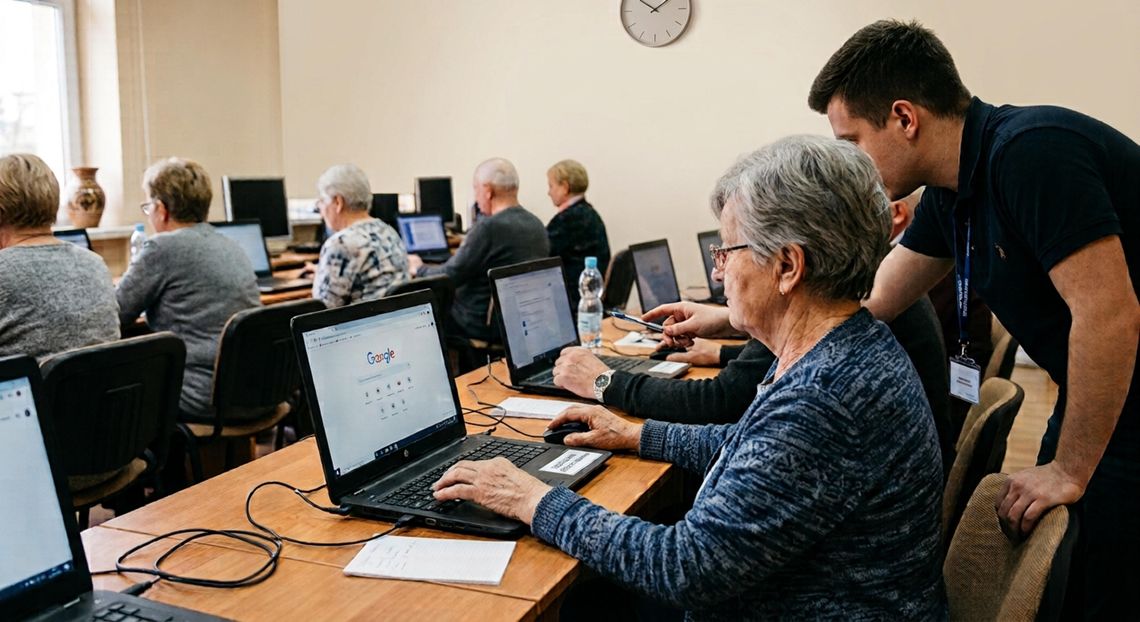 Bezpłatne szkolenia komputerowe dla seniorów w Tarczynie Bezpłatne szkolenia komputerowe dla seniorów w Tarczynie