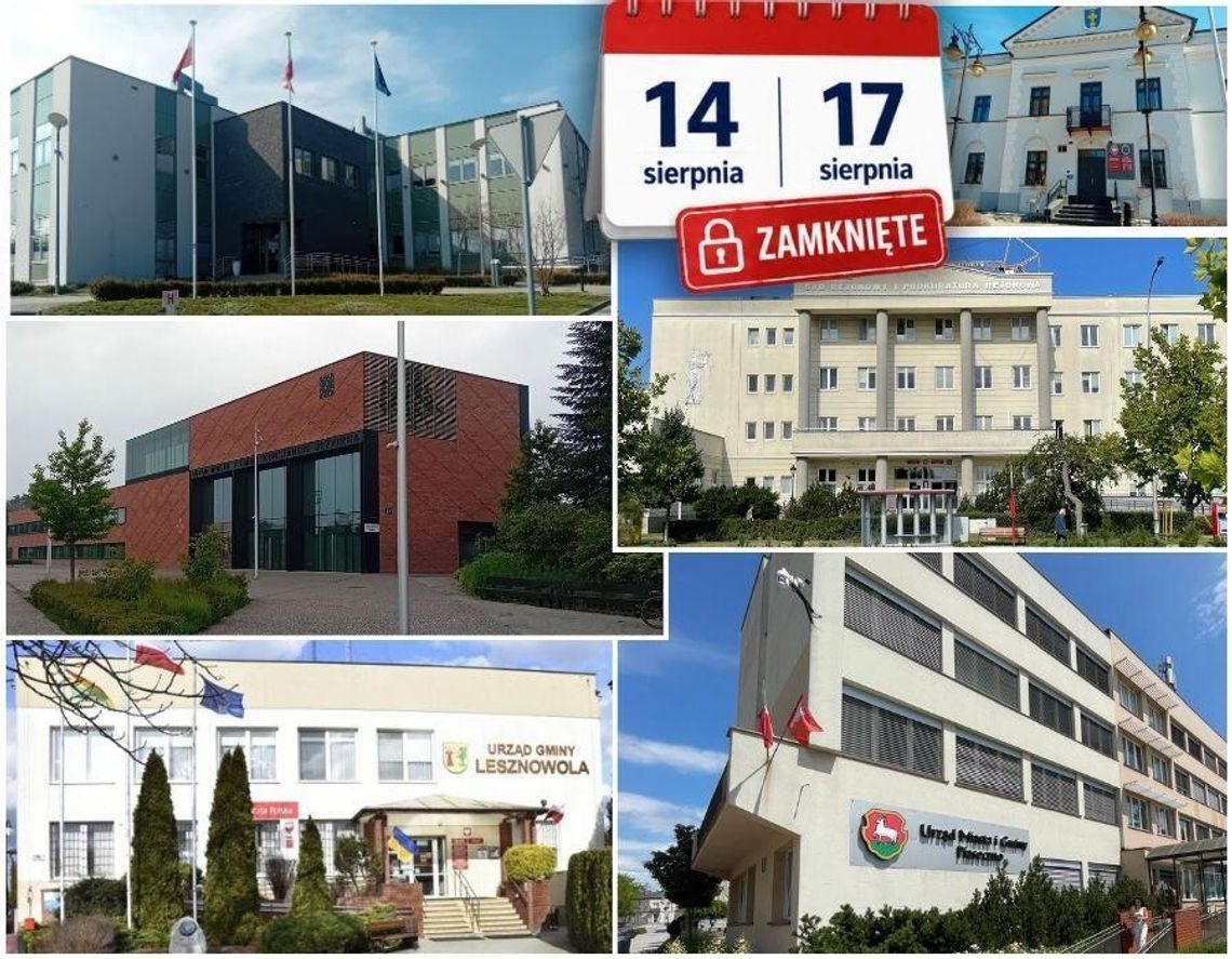Długi weekend w urzędach. Sprawdź, gdzie nic nie załatwisz 14 i 17 sierpnia Długi weekend w urzędach. Sprawdź, gdzie nic nie załatwisz 14 i 17 sierpnia