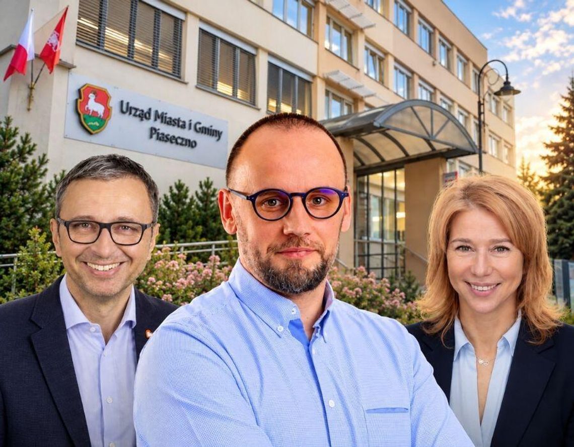Dwóch wiceburmistrzów Piaseczna odwołanych! Jest następca zmiany w kierownictwie piaseczyńskiego ratusza. Robert Widz i Hanna Kułakowska-Michalak, odwołani ze stanowisk zastępców burmistrza. Łukasz Kamiński to nowy I zastępca burmistrza Piaseczna.