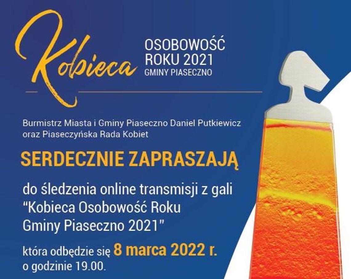 Gala konkursu „Kobieca Osobowość Roku Gminy Piaseczno 2021”