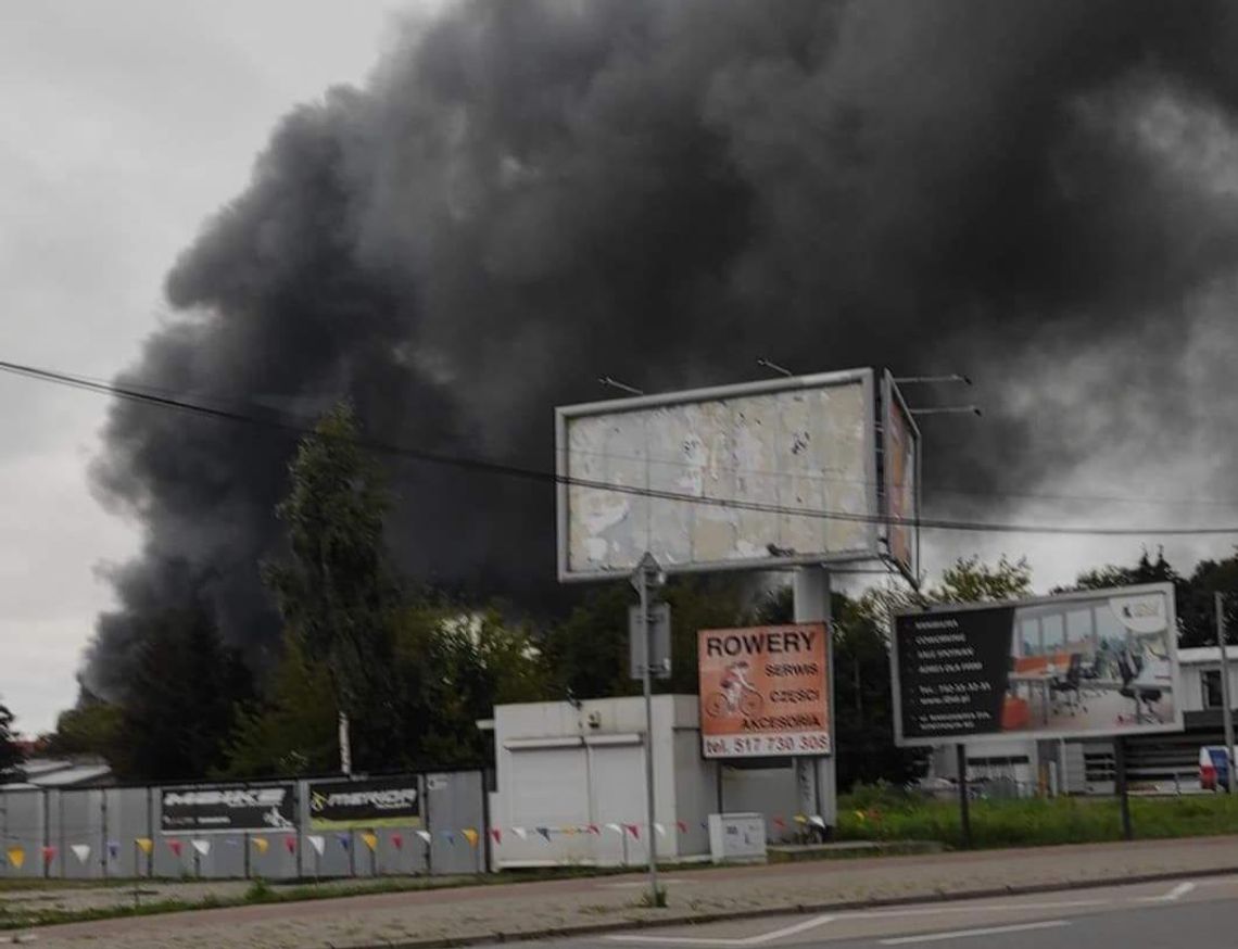 Gigantyczny pożar w Mirkowie